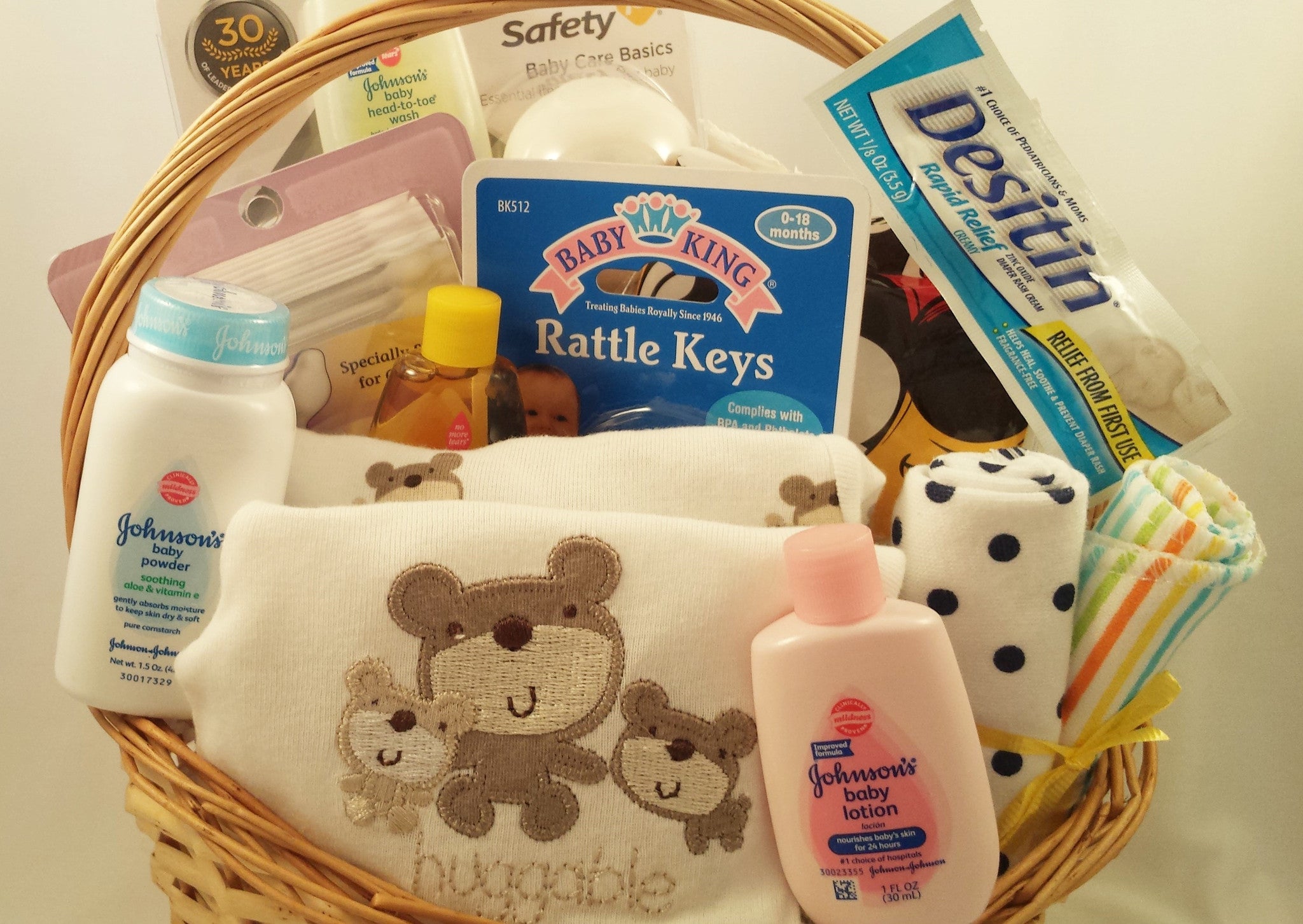 Baby discount toiletries basket